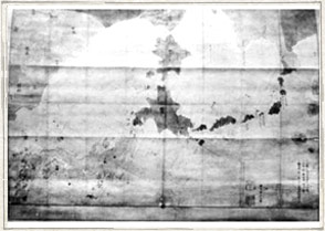 松右衛門蝦夷地に渡航した時使用した地図 写真